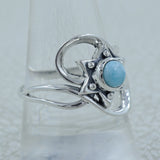 Larimar Silver Ring