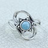 Larimar Silver Ring