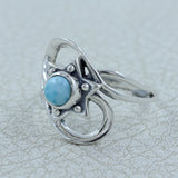 Larimar Silver Ring