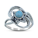 Larimar Silver Ring