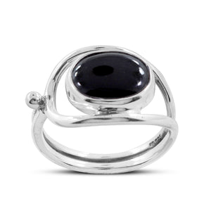 925 Sterling Silver Black Onyx Rings