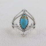 Natural Dendrite Opal Silver Ring