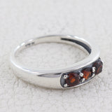 Garnet Silver Rings