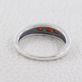 Garnet Silver Rings