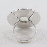 Rainbow Moonstone Sterling Silver Women Designer Rings