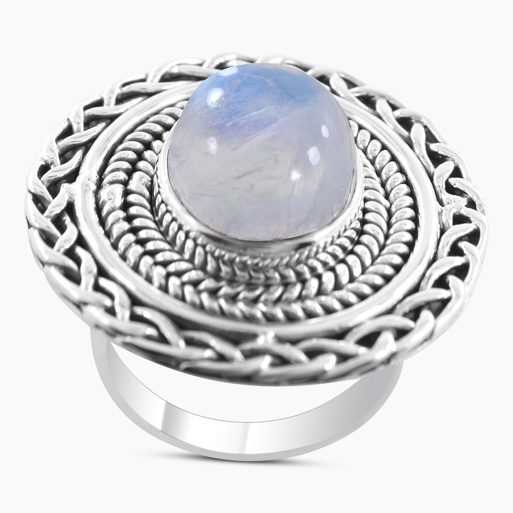 Rainbow Moonstone Rings