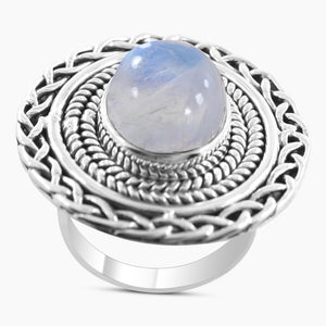 Rainbow Moonstone Rings