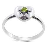 Peridot Gemstone 925 Sterling Silver Ring