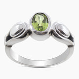 Natural Smokey Quartz Silver Rings