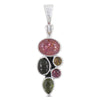 Natural Tourmaline With Multi Color Gemstone Pendants - Tourmaline Jewelry ideas