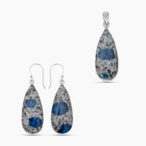 K2 Jasper Silver Pendant Sets