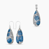 K2 Jasper Silver Pendant Sets
