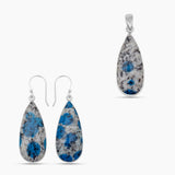 K2 Jasper Silver Pendant Sets