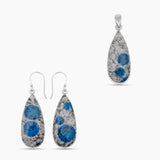 K2 Jasper Silver Pendant Sets