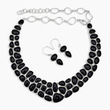 Black Onyx Silver Necklaces