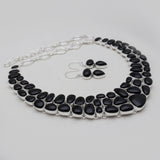 Black Onyx Silver Necklaces