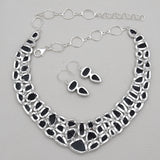 Black Onyx Silver Necklaces