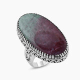 Turquoise Spiny Oyster Silver Rings
