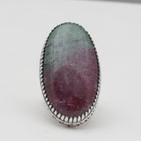 Turquoise Spiny Oyster Silver Rings