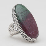 Turquoise Spiny Oyster Silver Rings