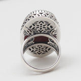 Turquoise Spiny Oyster Silver Rings