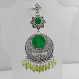 925 Sterling Silver Uvarovite Pendant Jewelry