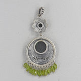 925 Sterling Silver Uvarovite Pendant Jewelry