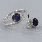 Iolite Silver Ring