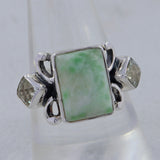 Emerald Silver Ring