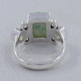 Emerald Silver Ring