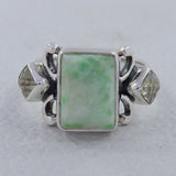 Emerald Silver Ring