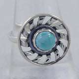 Larimar Silver Ring