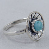 Larimar Silver Ring