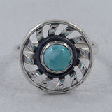 Larimar Silver Ring