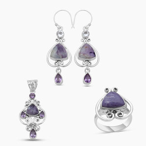 925 Sterling Silver Morado Opal Jewlery Sets