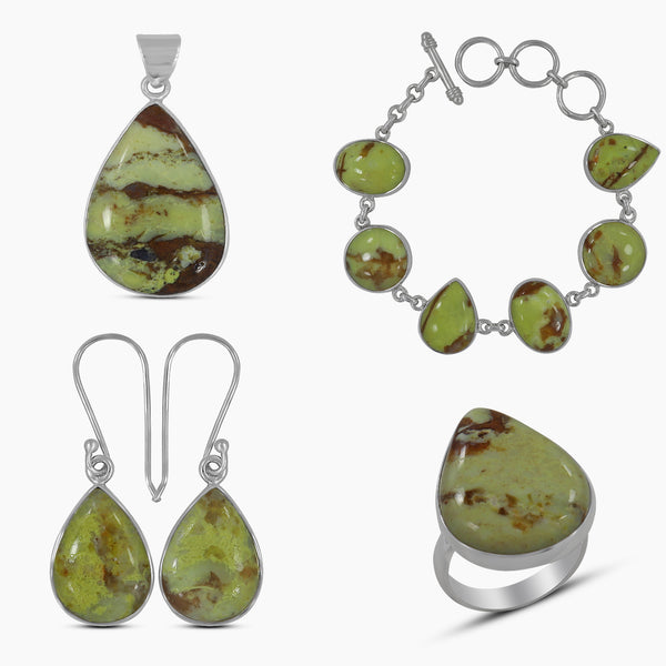 Madagascar Opal 925 Sterling Silver Jewelry Sets