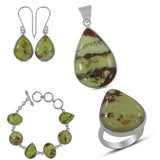 Madagascar Opal 925 Sterling Silver Jewelry Set