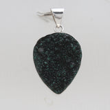 Libethenite Druzy Silver Pendants