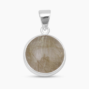 Rutilated Quartz Silver Pendants