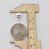 Rutilated Quartz Silver Pendants