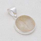 Rutilated Quartz Silver Pendants