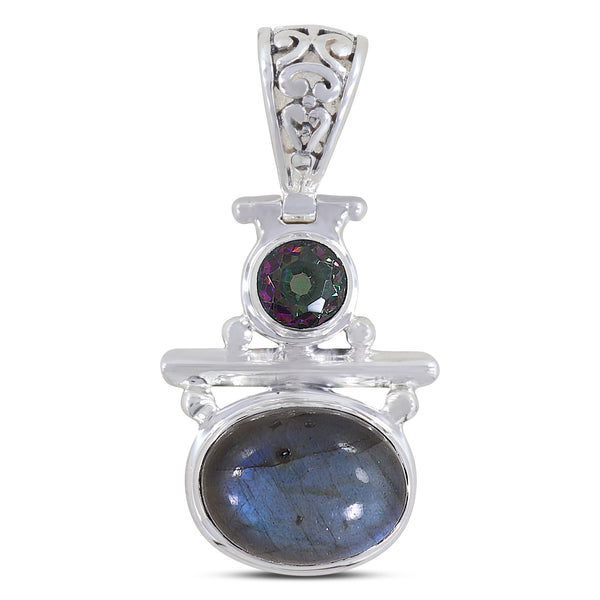 925 Sterling Silver Labradorite Pendant