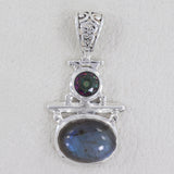 Labradorite Gemstone 925 Sterling Silver Pendant