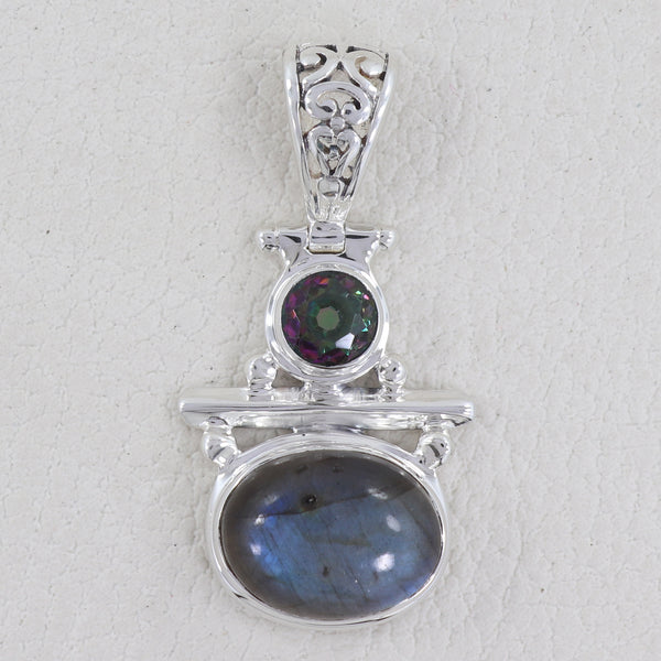 925 Sterling Silver Labradorite Pendant
