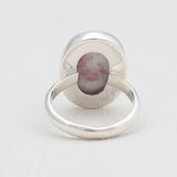 Pink Thulite Silver Rings