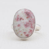 Pink Thulite Silver Rings