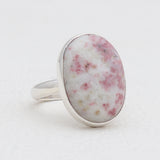 Pink Thulite Silver Rings