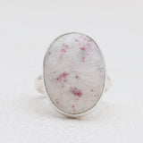 Pink Thulite Silver Rings