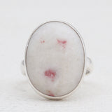 Pink Thulite Silver Rings