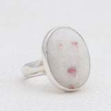 Pink Thulite Silver Rings